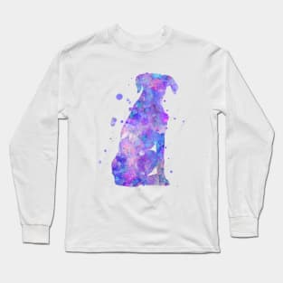 Boxer Dog Watercolor Painting 3 Long Sleeve T-Shirt